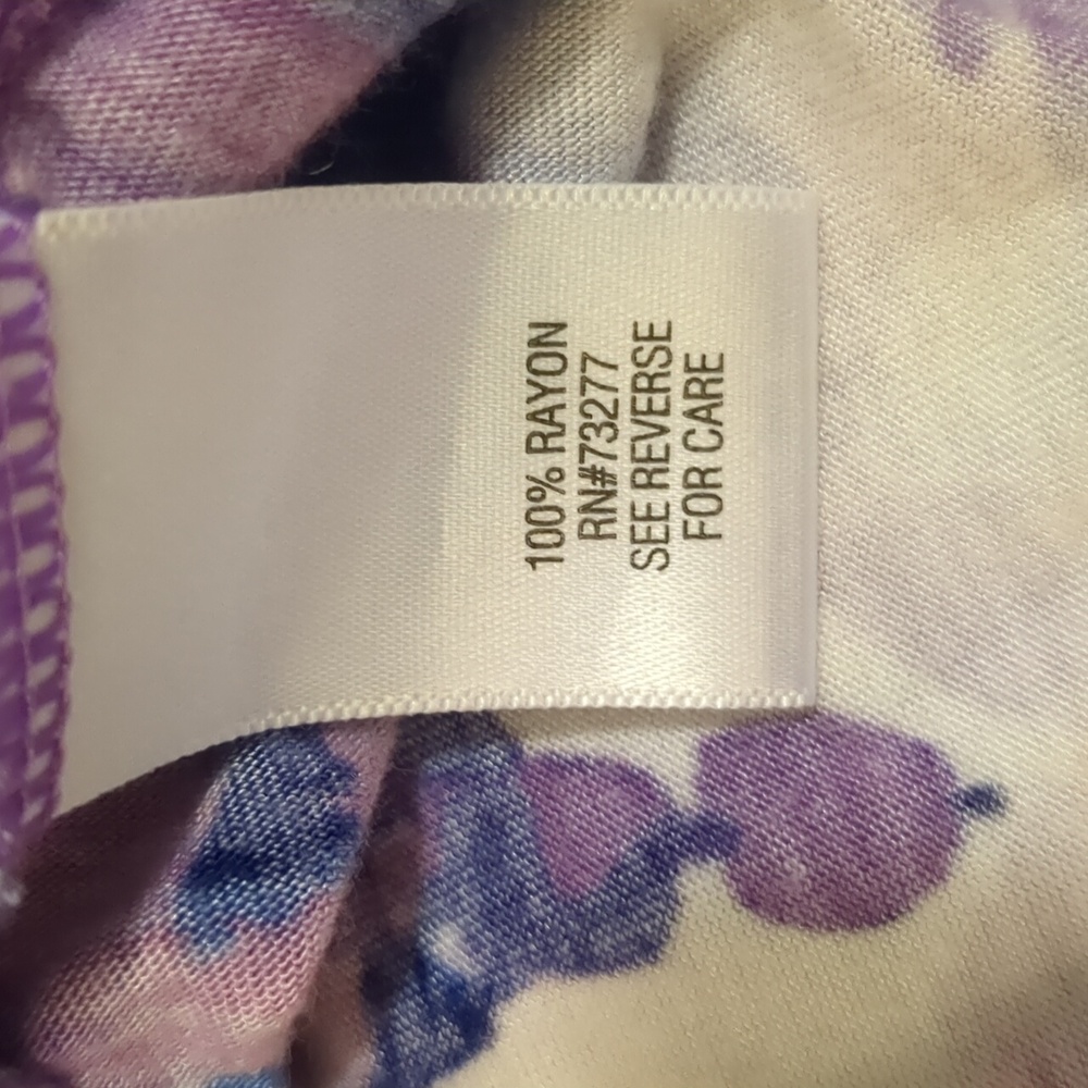 Simply Vera Vera Wang Floral Tank Top - Purple and Pink - Picture 9 of 10